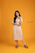 Yellow & Pink Bandhani Print Kurta Set - mymaa