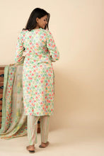 Green Harlequin Printed Kurti Set - mymaa