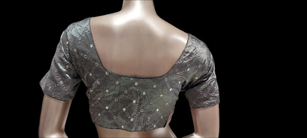 SILVER MIRROR BLOUSE